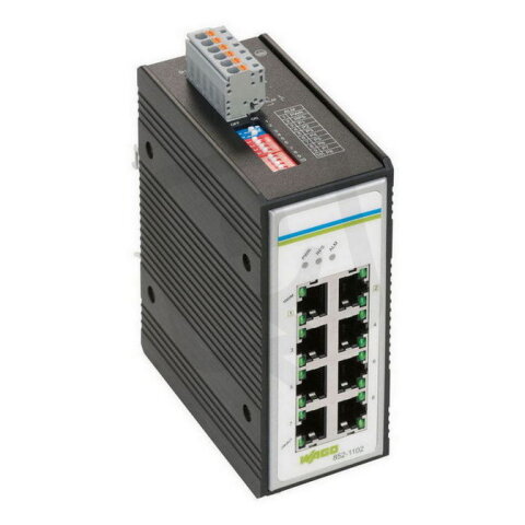 Průmyslový switch 8 portů 1000Base-T černá WAGO 852-1102