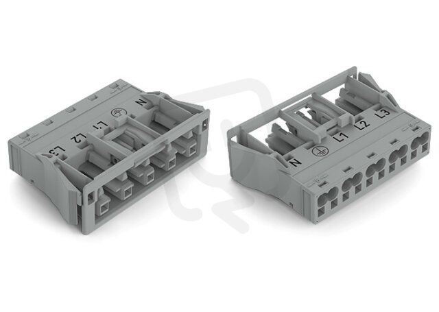 Zásuvka Snap-In 5pól. Kód. B šedá WAGO 770-745/060-000