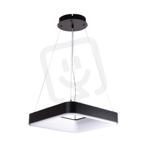 ZULU HZD60-B černé hranaté závěsné TRIAK CCT LED svítidlo T-LED 105552