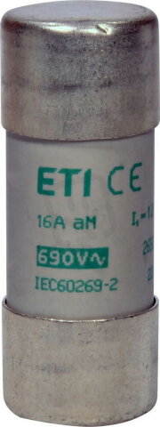 Válcová pojistka CH22 aM 16A/690V ETI 002652044