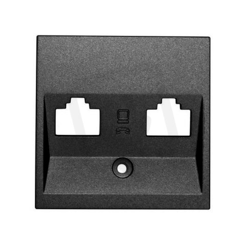 Kryt datové zásuvky 2x RJ45, antracit SCHRACK EV114004--