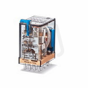 Miniaturní průmyslové relé, DIN, 4P/7A, 24V DC FINDER 55.34.9.024.0000