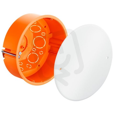 Krabice spojovací průměr 120 s víkem, hl.65 mm, do dutých stěn KAISER 9073-01