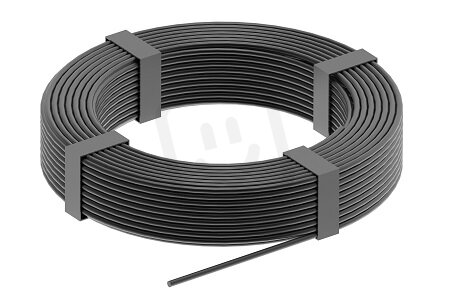 Pozinkovaný drát s černým PVC potahem d10/13mm, 50kg/75m, StZn/PVC 301018