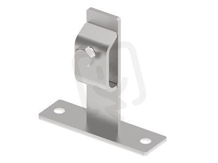 Držák vedení na podstavci L-60 na drát 8/10mm, materiál Inox V2A GROMTOR 313013