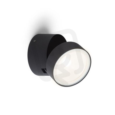 FLAVIO R přisazená černá 230V LED 6W 110° IP54 3000K RENDL R14201