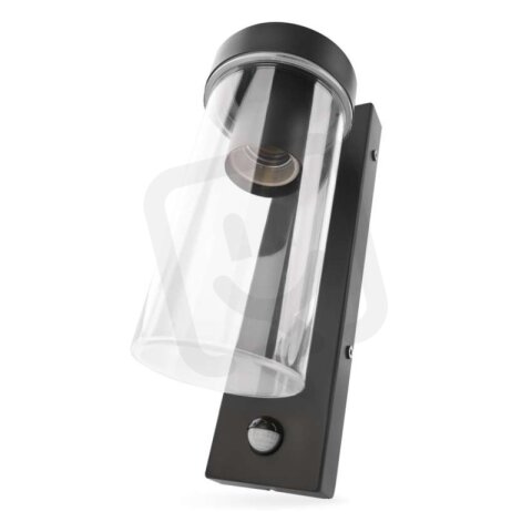 LED zahradní nástěnné svítidlo s čidlem soumraku ZALA 12,8x8x27 cm 1xE27 15W