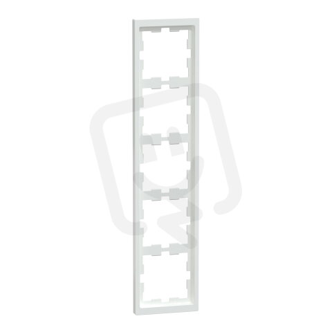 Rámeček Merten D-Life, pětinásobný, lotus white, lesklý plast MEG4050-6535