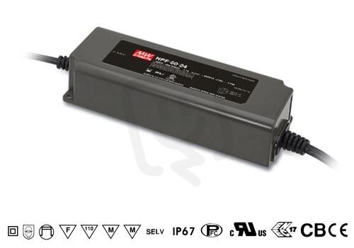 Napájecí zdroj pro LED 60W 36V 1670mA MEAN WELL NPF-60-36