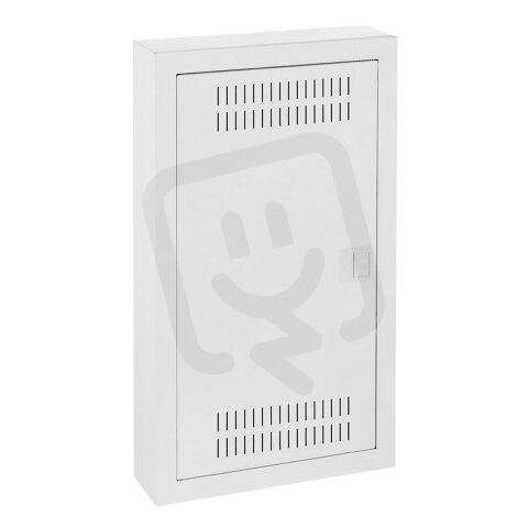 Multimediální rozvodnice nástěnná IP30, perforovaná dvířka, 603x358x94mm