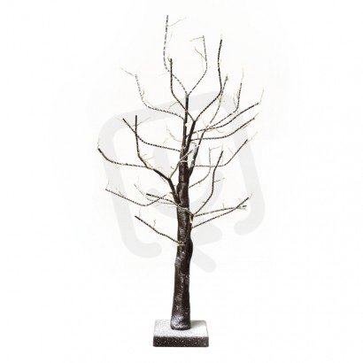 Vánoční LED stromek, 60cm, 3x AA, vnitřní, teplá bílá, časovač