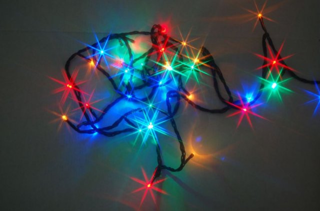 Vánoční řetěz LED venkovní, 12m, 120LED, multicolor