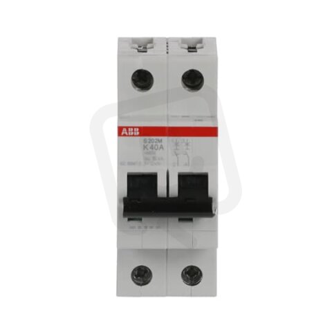 S202M-K40 2F jistič 40 A char. K 10kA ABB 2CDS272001R0557