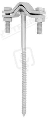 Držák ochranného úhelníku DUDa-18 Cu (měď) nerezový vrut 8/160 TREMIS V913