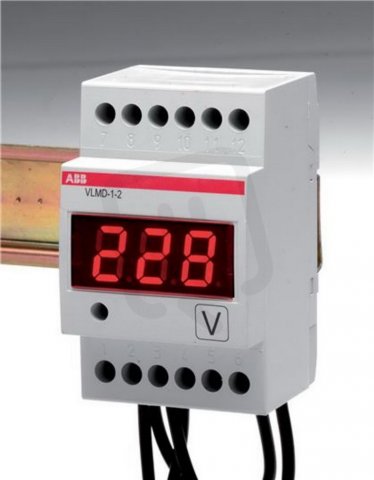 VLMD-1-2 digitální voltmetr AC/DC ABB 2CSM110000R1011
