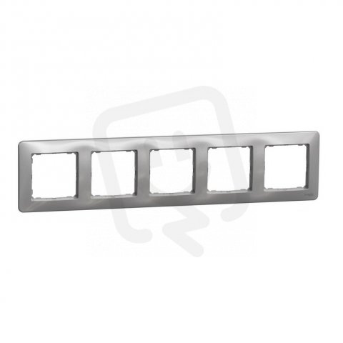 Sedna D/E Rámeček pětinásobný, Aluminium SCHNEIDER SDD313805