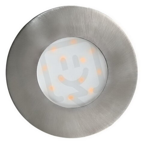 Venkovní vestavné svítidlo PINEDA-IP LED d78 matný nikl 4,9W IP44 EGLO 96415