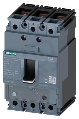 Jistič 3VA11, 100A 55kA/415,, Ir 70÷100A,Ii (5÷10)x In, 3P přední přívod
