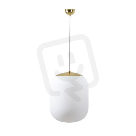 Závěsné svítidlo se skleněným stínidlem OSMONT TANIA S1 13W IP40 E27 mosaz