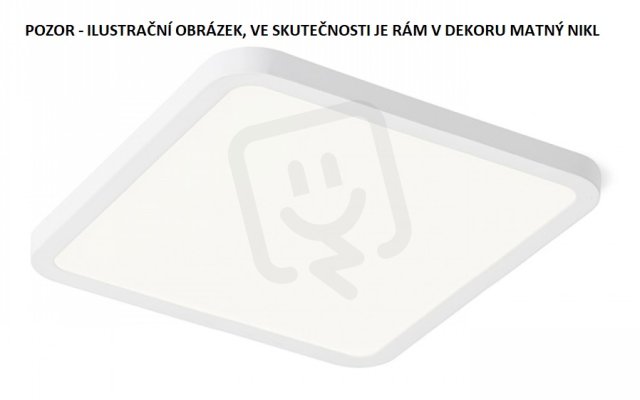 HUE SQ 17 zápustná matný nikl 230V LED 18W 3000K RENDL R12783