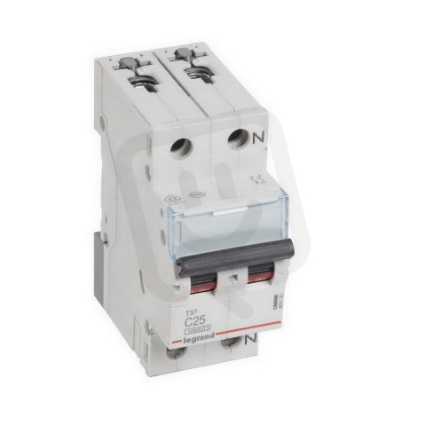 TX3 JISTIČ, 1+N PÓLOVÝ, CHAR. C, 25A 10000A LEGRAND 404190