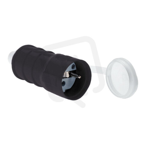 Spojka CZ + víčko 16A 3p 230V IP54 (černá) BALS 7430