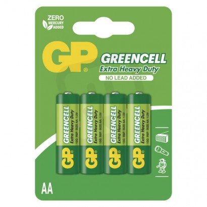 Zinková baterie GP Greencell AA (R6) B1221