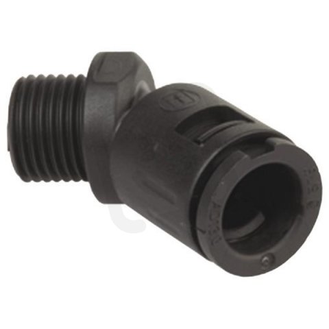 Hadicová spojka úhlová, 45°, černá, pro průměr 42,5mm AGRO 5101.042.240