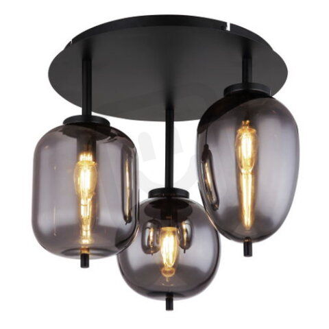 Stropní svítidlo BLACKY černá 3xE14, max. 40W 230V GLOBO 15345-3D