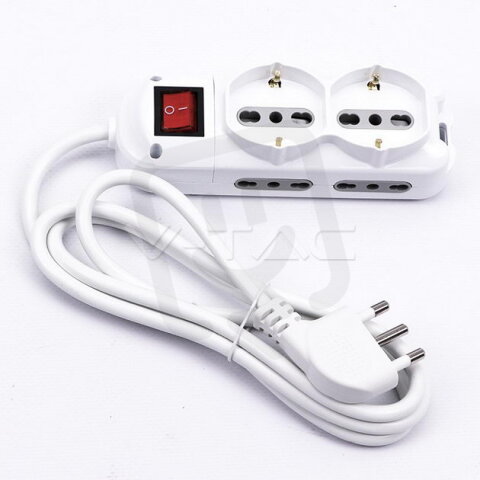 1,5m multiple socket with switch (polyba