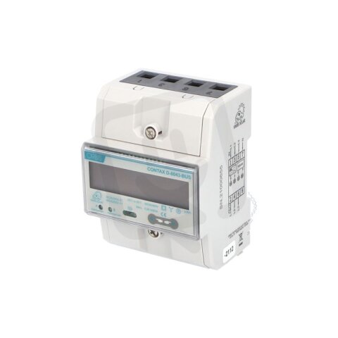 Elektroměr ORBIS CONTAX D-8043 BUS 80A, RS485 Modbus, 4,5mod.,LED LCD, 3-fáz.
