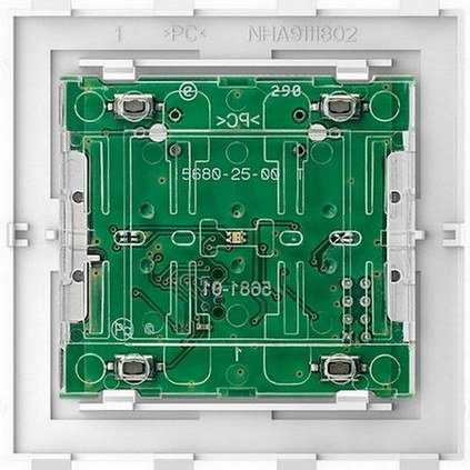 Wiser a DALI tlačítkový modul Merten D-Life Zigbee jednonásobný MTN5116-6000
