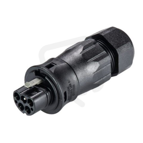 vidlice na kabel gesis RST, 5-pól, průchodka 13-18mm, lisovací kontakty, černá