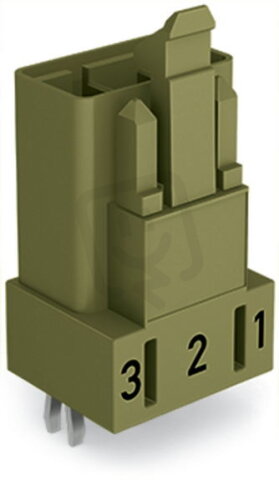 Konektor na desky plošných spojů, rovné, 3pól., světle zelená WAGO 890-873