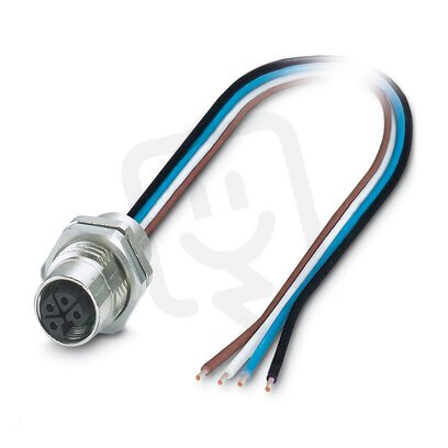 SACC-DSI-M12FSL-4CON-M16XL/0,5X Přístrojový konektor zezadu stěny 1238566