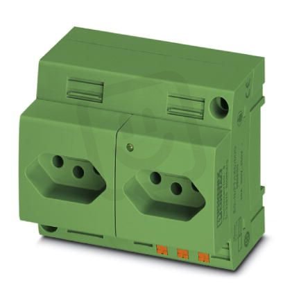 EO-N/PT/LED/DUO/GN Dvojitá zásuvka 0804151