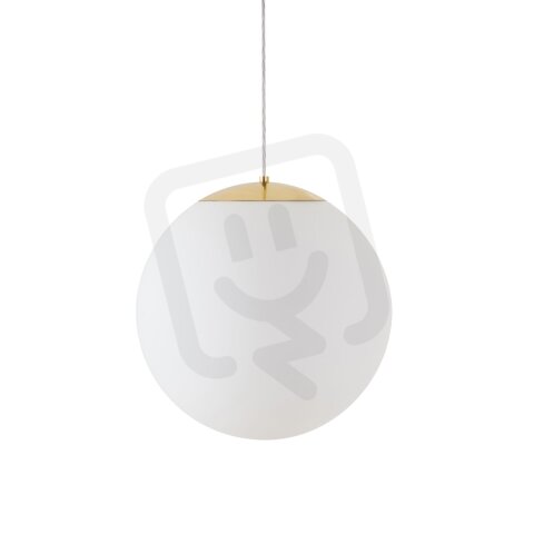 Závěsné LED svítidlo se skleněným stínidlem OSMONT ADRIA S3 HP 52W IP40 3K mosaz