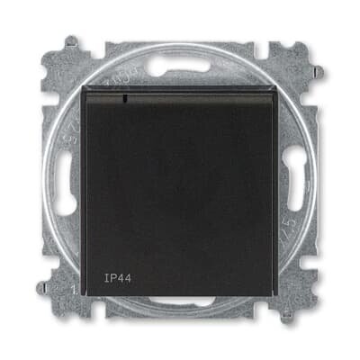 ABB LEVIT M zásuvka s kolíkem IP44 onyx/černá 6619H-A06997 63 (náhrada 5519)