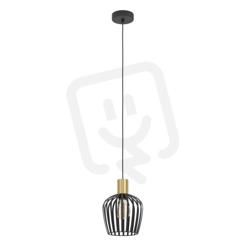 Závěsné svítidlo EMPOLI E27 černá/mosaz 1X40W IP20 EGLO 901036