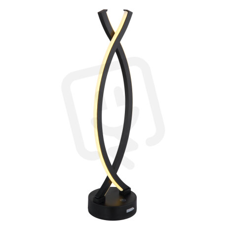 Nabíjecí stolní lampa HELA černá 1W 3000K GLOBO 58457S