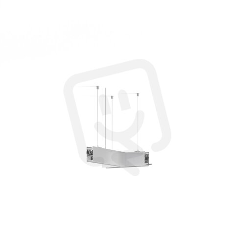 LED Svítidlo Serpent T, dolů, mléčný, 3000K, 14W, stříbrná ALUMIA FPSE105-0130DB