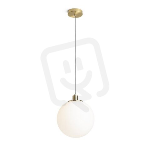 BOULDER 30 závěsná opálové sklo/česaná mosaz 230V E27 15W RENDL R14394