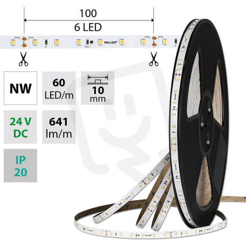 LED pásek SMD2835 NW, 60LED/m, 7,2W/m, D