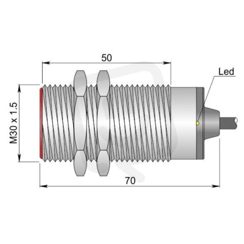 Indukční senzor d30 mm - Atex prach AECO SI30-B10 NC AD3