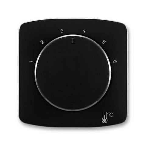 Kryt termostatu s otočným ovládáním, černá ABB 3292A-A00300 N