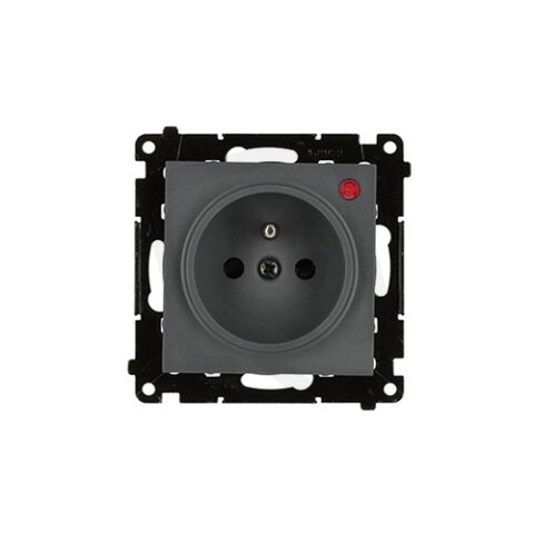 Zásuvka silová 1 násobná typ E (přístroj