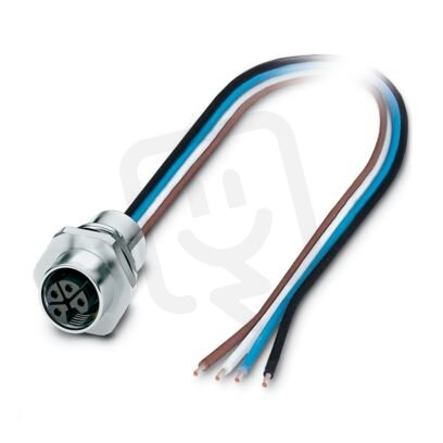 Přístrojový konektor zpředu stěny SACC-E-M12FSL-4CON-M16XL/0,5-US 1329926