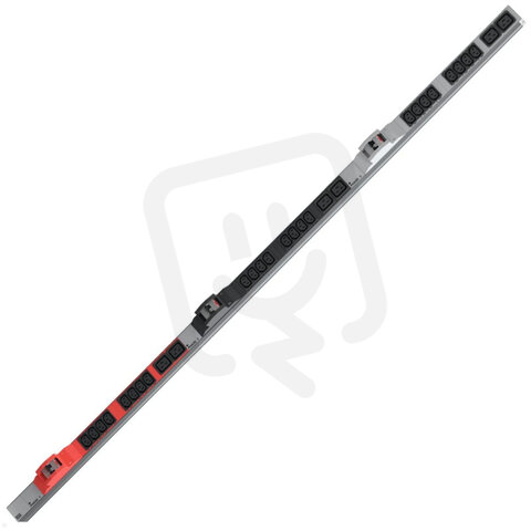 Bachman 800.2338 ALU 1U 24xC13 6xC19 6xCB Line 3,0m CEE plug