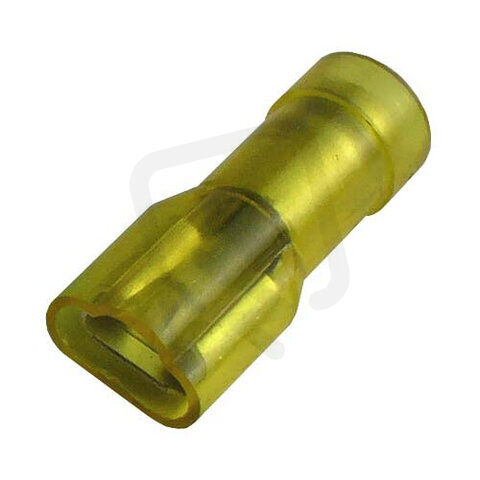 Objímka plochá celoizolovaná, 4-6mm2/6,3x0,8mm PA (GF-F608P/PA) OPC 6-68/PA
