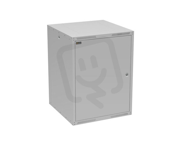Nástěnný nýtovaný rozvaděč GrandN DUO 16U s plechovými dveřmi,hl.600mm 83000986